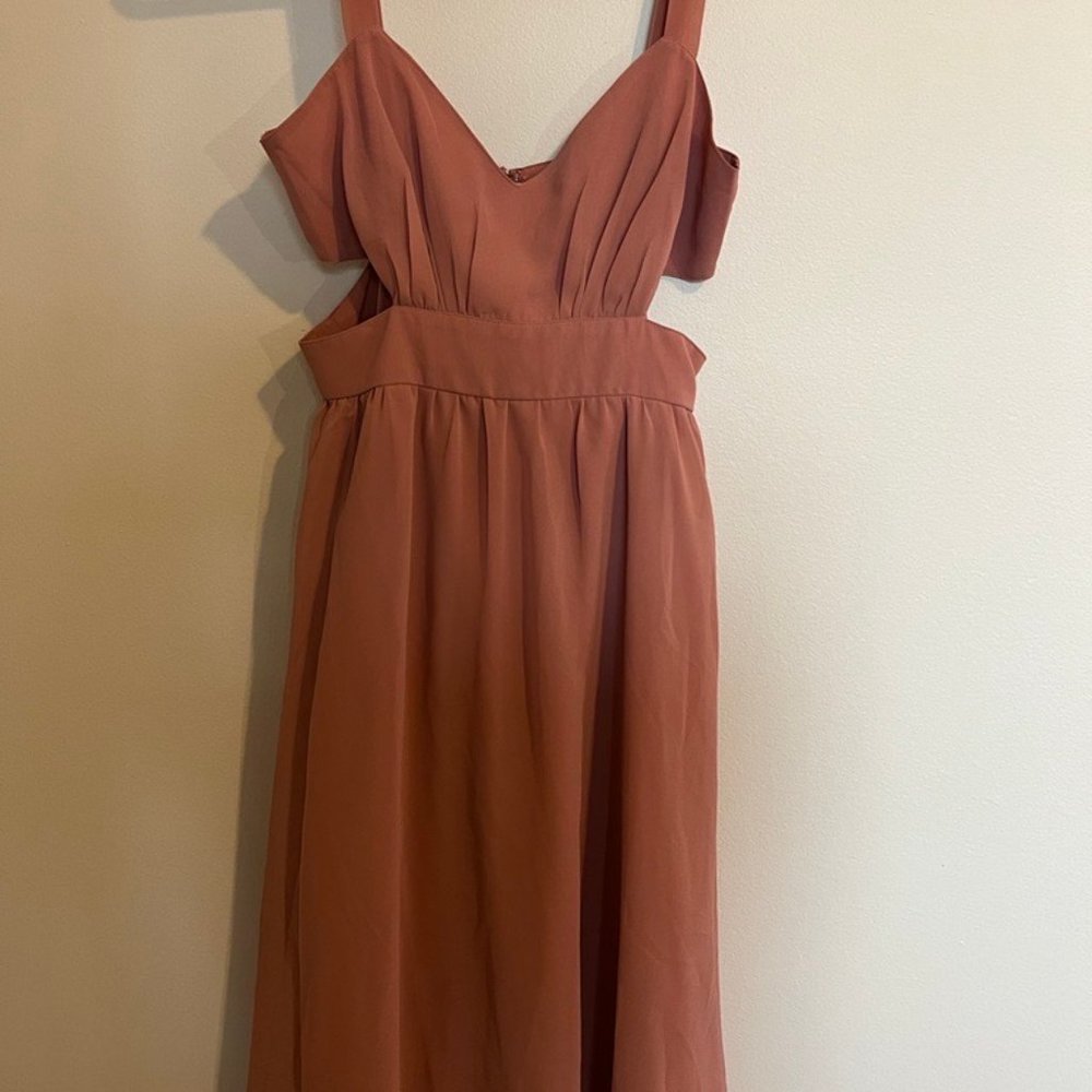 Pink Midi Gauze Dress ASOS